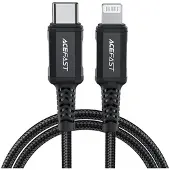Acefast Cable C4-01 Lightning - Usb-C Pd 30W 3A 480Mb/S 1,8M - Czarny