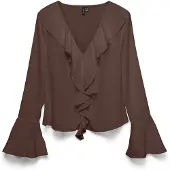 Vero Moda Chemisier 'VMWillow' marron