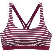 Venice beach Hauts de bikini aubergine / blanc