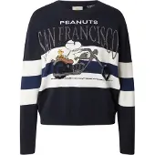 Princess Goes Hollywood Pull-over 'Snoopy San Fran' bleu foncé / noir / argent / blanc