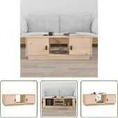 The Living Store Table basse 100x50x35 cm pin massif