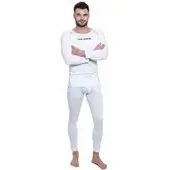 Kirkjubøur "Hafjall" Hommes Set sous-vêtements thermo 2 pièces blanc