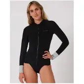 Ocean & Earth Shorty à Manches Longues Avec Fermeture éclair Frontale Pour Femme Paddle 1.5 Mm