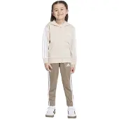 Adidas Essentials 3 Stripes Lk Tracksuit Beige 7-8 Years Enfants