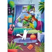 Magnolia Puzzle Chats 1000 pièces - Girl & Cats