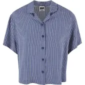 Urban Classics Chemisier 'Resort' bleu / blanc