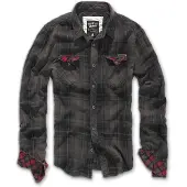 Brandit Chemise marron / moka / rouge / noir