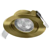 Osram 4099854595615 Kit de spots LED encastrables orientables 4,9 W, laiton