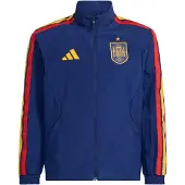 Adidas Veste de sport 'Spanien Anthem' bleu foncé / jaune / rouge orangé