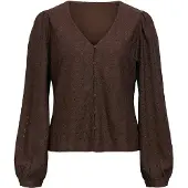 Vila Laila Long Sleeve Blouse Marron XS Femme