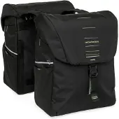 New Looxs Sacoche vélo porte-bagage - - Vigo - 40 L - Double paire - Noir/vert