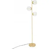 Atmosphera Lampadaire COL, sphère dorée, hauteur 162 cm