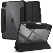 Spigen tui Ultra Hybrid Pro con u pour iPad Pro 11 pouces M4 (2024) avec dos transparent et porte-crayon - Noir