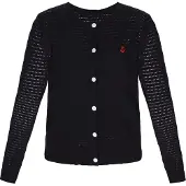Dreimaster Klassik Cardigan rouge / noir