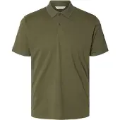 Selected T-Shirt 'SLHFave' olive