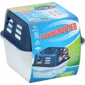 Saska Garden Déshumidificateur 350g avec recharge supplémentaire 350g, Déshumidificateur, Transparent, Blanc, Bleu