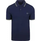 Fred perry T-Shirt 'Polo marino/verde twin tipped shirt 6' bleu