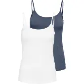 ONLY Haut 'ONLLOVE' bleu marine / blanc