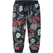 Name It Mini Pantalon 'NMMJacco Spider' bleu marine / jaune / rouge / blanc