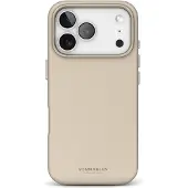 Vonmählen Back Cover Like Leather iPhone 17 Pro Max (Apple iPhone 17 Pro Max), Coque pour téléphone portable, Beige, Noir