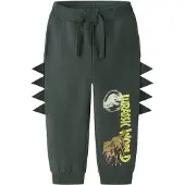 Name it Pantalon 'NMMJAL JURASSIC' jaune / gris foncé / olive
