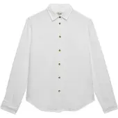 Superdry Premium Linen Slim Long Sleeve Shirt Blanc XS Femme
