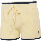 Adidas Cable Knit Shorts Jaune L Femme