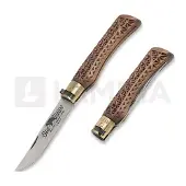Antonini Couteau pliant Old Bear Collection Wood Carved L