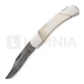 Bear & Son Couteau pliant White Smooth Bone Lockback