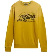Superdry Homme Sweat Décontracté Lo-fi Outdoors Yellow Taille: L