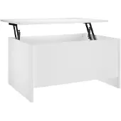 vidaXL Table basse blanche 80 x 55,5 x 41,5 cm en aggloméré