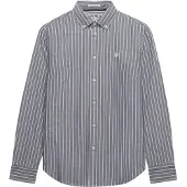 Superdry Slim Oxford Bd Long Sleeve Shirt Bleu M Femme