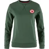 Fjall Raven - Sweat en coton biologique - 1960 Logo Badge Sweater W Deep Patina pour Femme en Coton - Taille L - Vert