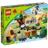 LEGO Duplo 6156 Parc d'aventures safari, zoo, animaux d'Afrique, avion, quad