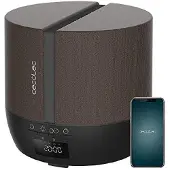 Cecotec Diffuseur d'Arômes PureAroma 550 Connected Black Woody. Capacité 500 ml, Écran LED, Haut-parleur, Contrôle par
