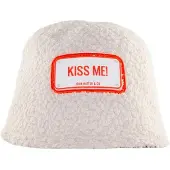 John Hatter & Co Winter Bucket Kiss Me! Bucket Hat Blanc