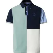Hackett Hm5600181 Short Sleeve Polo Vert,Bleu 2XL Homme
