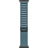 Apple Bracelet Alpine Loop pour Watch | 44/45/46/49 mm - Taille M - Light Blue / Black Titanium