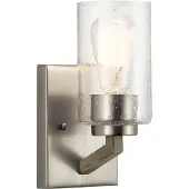 Kichler Applique minimaliste en verre gris Deryn 1xE27 60W