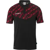 Uhlsport Progressive 28 Polo Hommes - Noir / Rouge