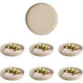 Aps Teller THE GRID beige Ø 16,0 cm, 1 St., Assiettes, Beige