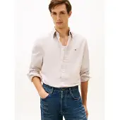 Tommy Hilfiger Chemise 'Regular Fit Flag Embroidery' kaki