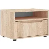 vidaXL Armoire TV VISNES Chêne Sonoma 60x40x38 cm Matériau dérivé du bois