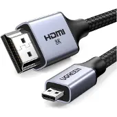UGREEN HD164 15516 câble 1m micro HDMI / HDMI 2.1 8K - gris