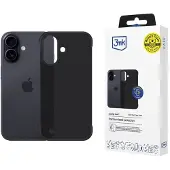 3MK Etui Just20g Matt Case do iPhone 16 Plus (Apple iPhone 16 Plus), Coque pour téléphone portable, Noir