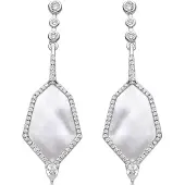 Luxenter Boucles d'oreilles 'FAIOS' blanc