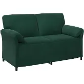 vidaXL Ensemble de canapé 2 pièces, velours vert foncé