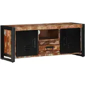 vidaXL Armoire TV 100x30x40 cm Vieux bois massif