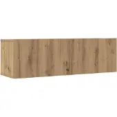 vidaXL Armoires murales TV 2 pcs. Chêne Artisan 100x30x30 cm