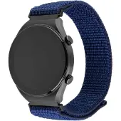 FIXED Bracelet en nylon de 20 mm pour montre intelligente, bleu (20 mm, Acier inoxydable, Nylon), Sangles de montre, Bleu